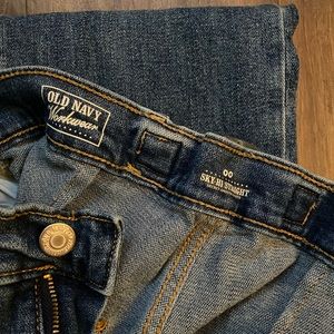 00 Old Navy Workwear Sky-Hi Straight True Blue Jeans